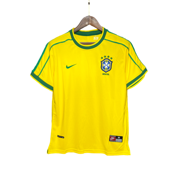 Camisa do Brasil 1998 Amarela Retrô Masculina