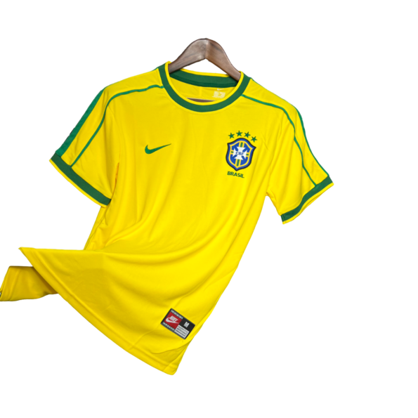 Camisa do Brasil 1998 Amarela Retrô Masculina