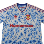 Camisa Manchester United Human Race 2020/21 Branca/Azul