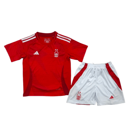 Kit Infantil Titular Nottingham Forest Vermelha I 2024/25 Unissex