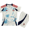 Kit Infantil Costa Rica Branca Away II 2024/25 Unissex