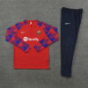 Conjunto Barcelona Treino Jaqueta/Calça Vermelha 2023/24