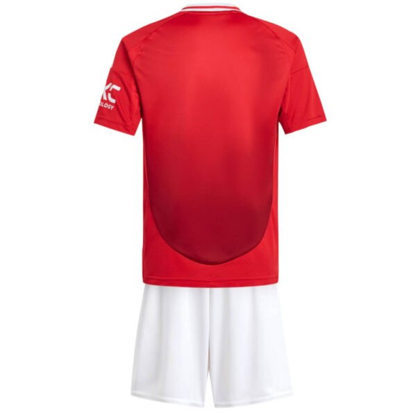Kit Infantil Manchester United Vermelha I Home 2024/25 Unissex