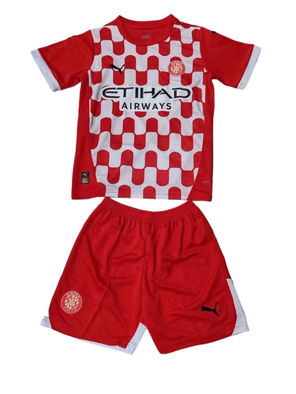 Kit Infantil Girona Titular Vermelha I 2024/25 Unissex