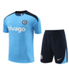 Conjunto Chelsea Treino Camisa/Short Azul Clara 2023/24