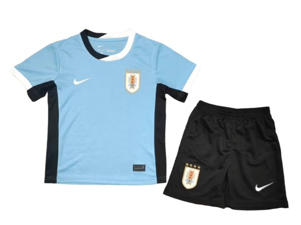 Kit Infantil Titular Uruguai Azul I 2024/25 Unissex