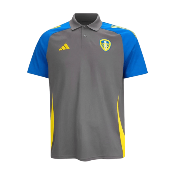 Camisa Leeds United Polo Preta 2024/25 Masculina