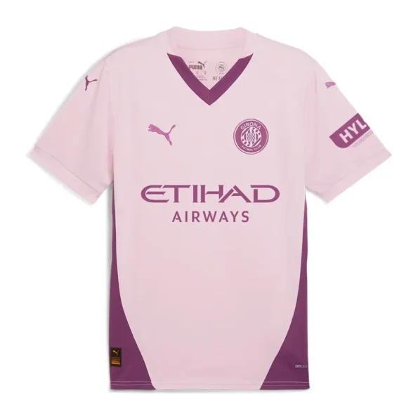 Terceira Camisa Girona Roxo/Rosa III 2024/25 Masculina