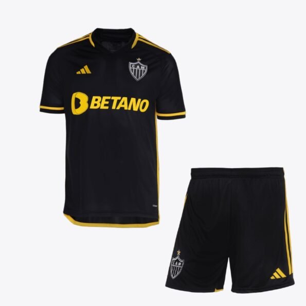 Kit Infantil 3 do Atlético Mineiro Preta 2023/24