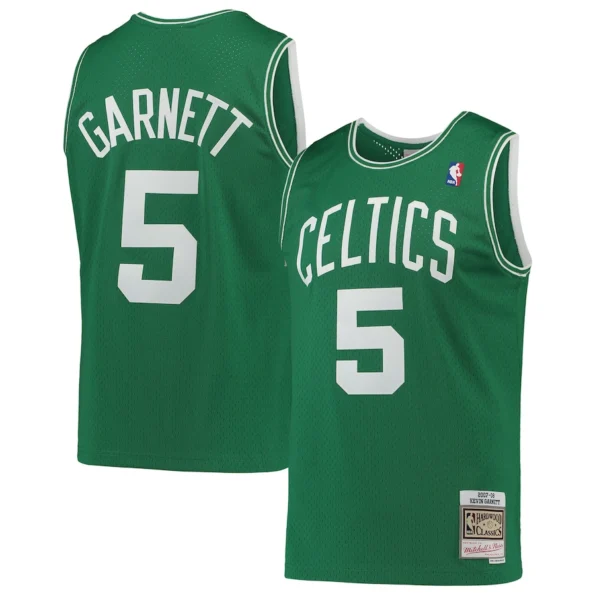 Regata NBA Mitchell & Ness Boston Celtics 2007-08 Verde Garnett #5