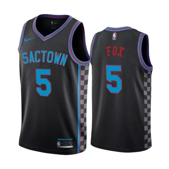 Regata Swingman NBA Sacramento Kings Preta 2020 Fox #5