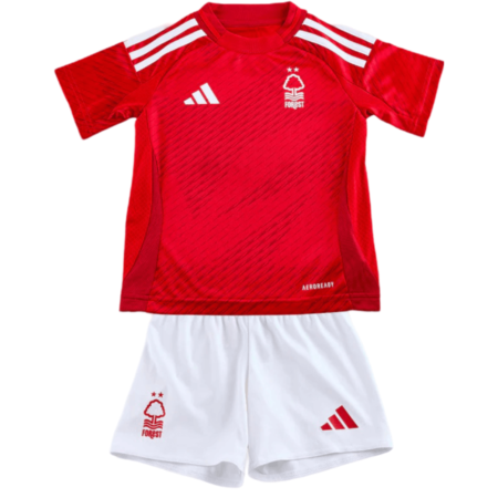 Kit Infantil Nottingham Forest Vermelha Titular I 2024/25 Unissex
