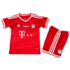 Kit Infantil do FC Bayern Vermelha Home I Wembley 2013 Unissex