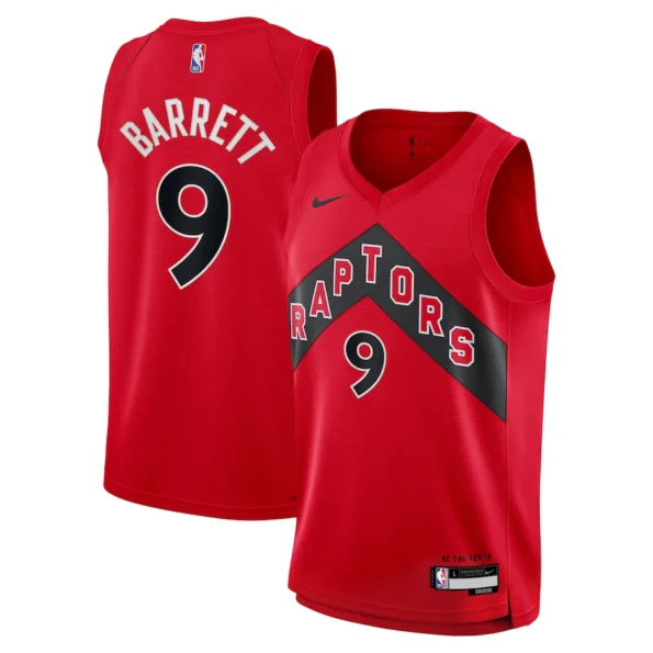 Regata NBA Icon Swingman Toronto Raptors Vermelha Barrett #9