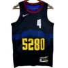 Regata NBA Swingman City Denver Nuggets Preta 23-24 Westbrook #4