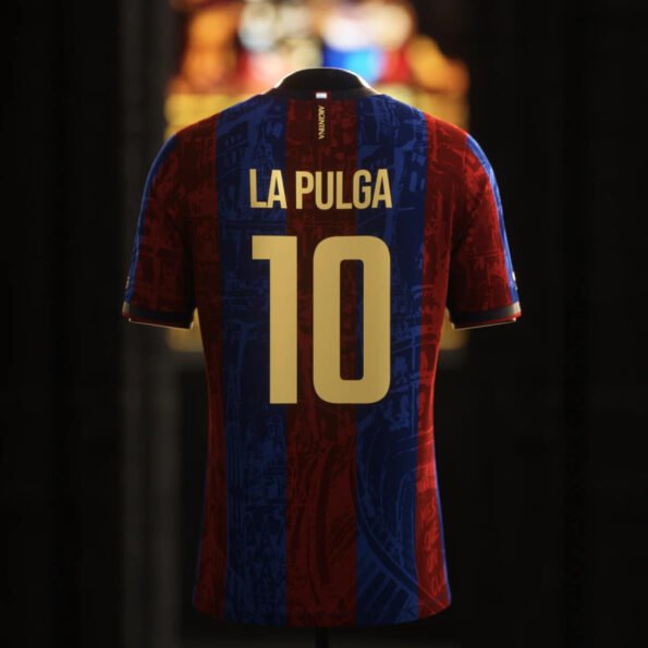 Camisa La Pulga Messi 10 Barcelona El Classico 2024 Masculina