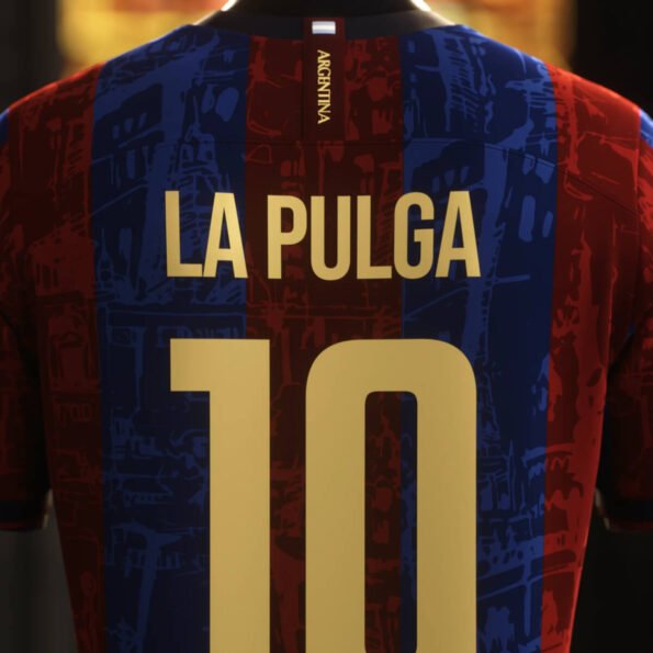 Camisa La Pulga Messi 10 Barcelona El Classico 2024 Masculina