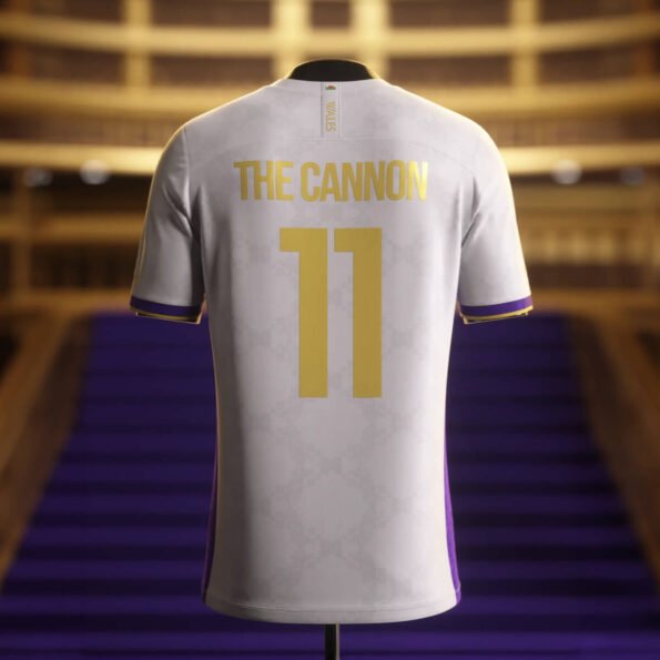 Camisa The Cannon 11 Bale Real Madrid Branca EL Classico 2024 Masculina