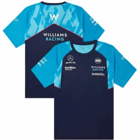 Camisa Williams Racing F1 Azul Masculina