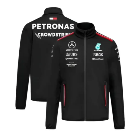 Jaqueta Softshell Mercedes AMG F1 Azul  Escuro Petronas 2023