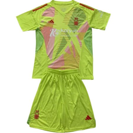 Kit Infantil Nottingham Forest Goleiro Verde 2024/25 Unissex