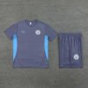 Conjunto Manchester City Treino Camisa e Short Azul 2024/25