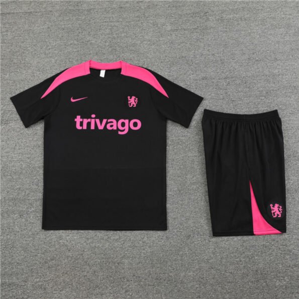 Conjunto Chelsea Treino Camisa e Short Preto 2024/25