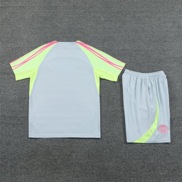 Conjunto PSG Treino Camisa e Short Cinza/Verde 2023/24