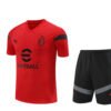 Conjunto Ac Milan Treino Camisa e Short Vermelho 2022/23