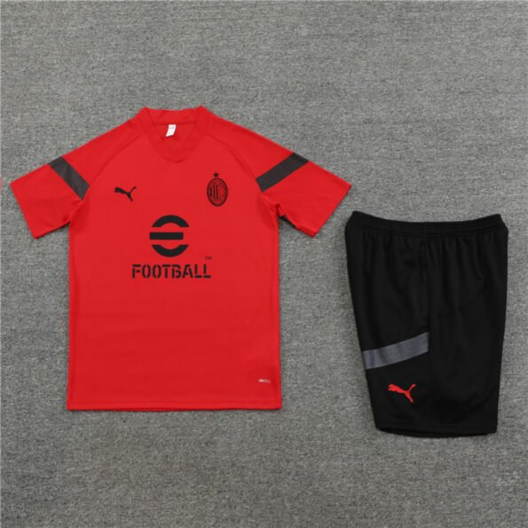 Conjunto Ac Milan Treino Camisa e Short Vermelho 2022/23