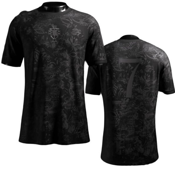 Camisa The Siu CR7 Portugal Black 2024/25 Masculina