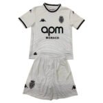 Kit Infantil As Monaco Branca Third 2024/25 Unissex
