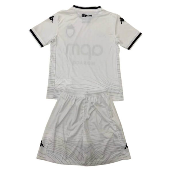 Kit Infantil As Monaco Branca Third 2024/25 Unissex