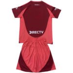 Kit Infantil River Plate Vermelha Away 2024/25 Unissex