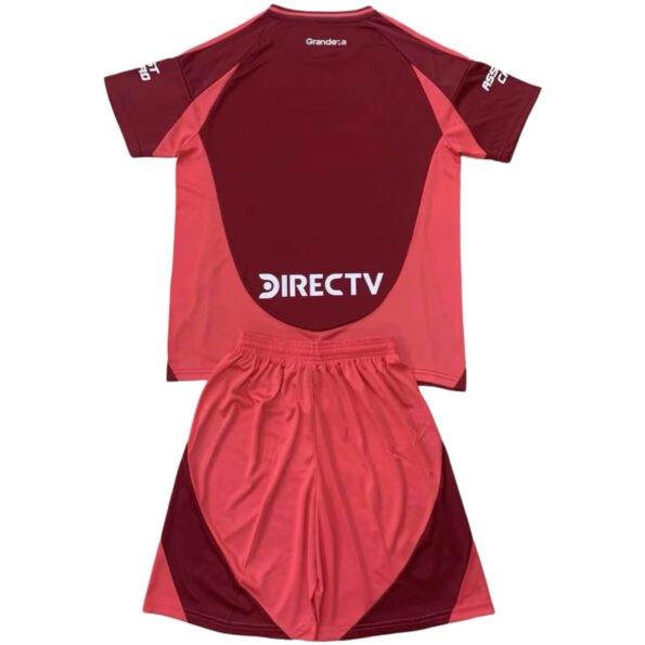 Kit Infantil River Plate Vermelha Away 2024/25 Unissex