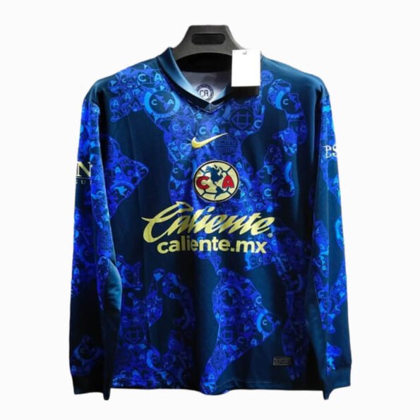 Camisa Club América Azul Home 2025/26 Manga Longa
