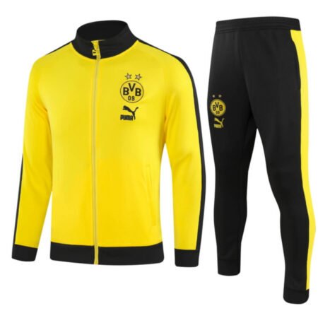 Conjunto Jaqueta e Calça BVB Amarelo Treino 2023/24