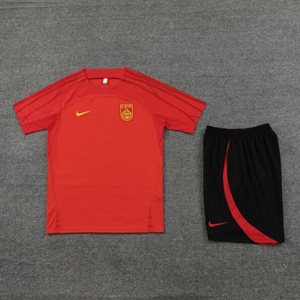 Kit Short e Camisa da China Treino Vermelho 2023/24